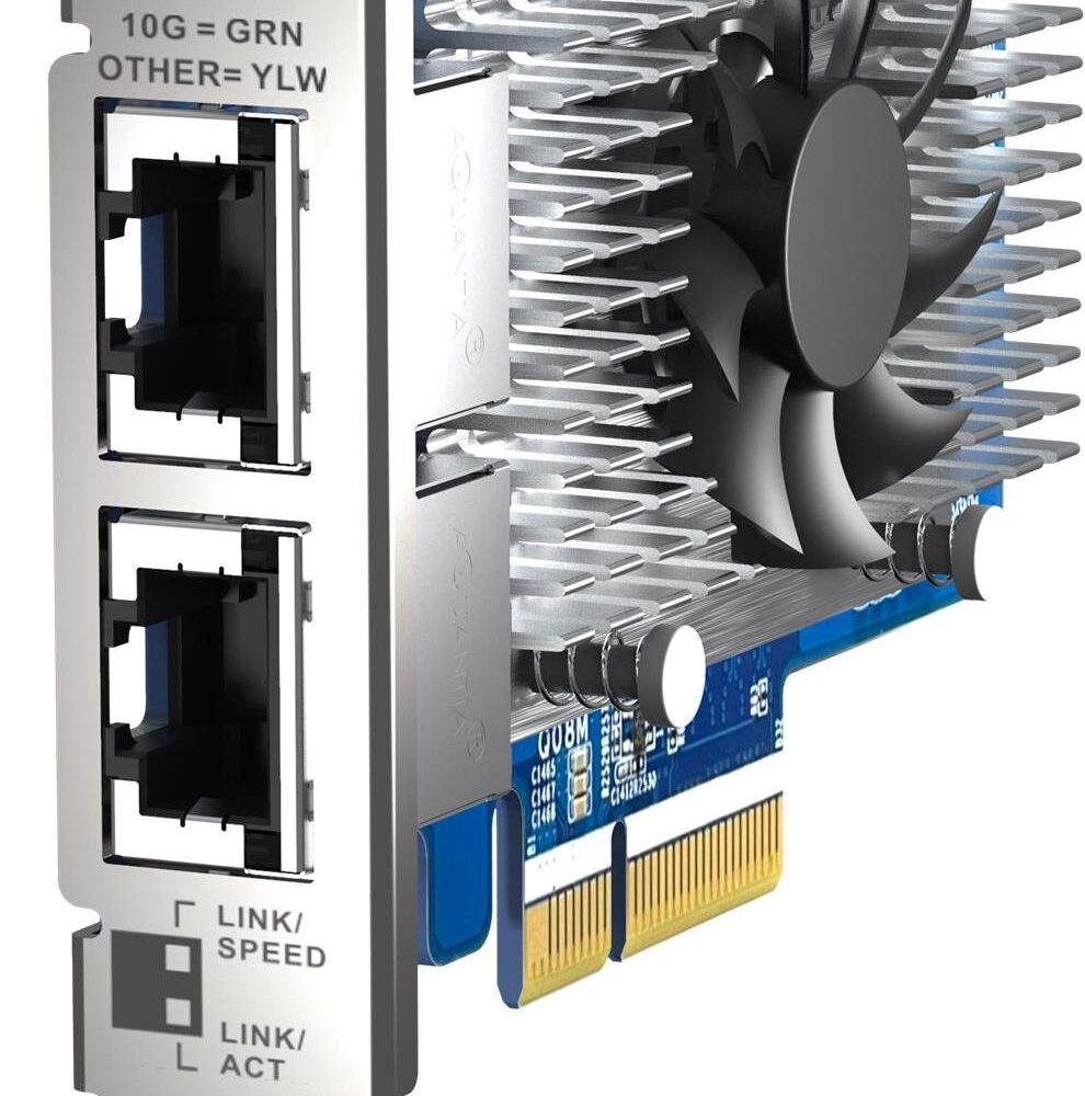 QNAP QXG-10G2T-X710 - Netzwerkadapter - PCIe 3.0 x4 Low-Profile - 10Gb Ethernet x 2 - für QNAP QSW-1208-8C, QSW-M2108-2C