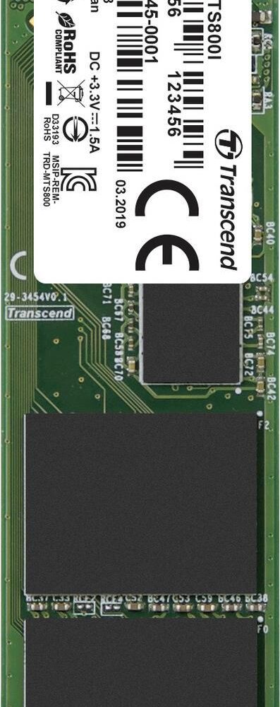 Transcend MTS800I 128 GB Interne M.2 PCIe NVMe SSD 2280 SATA 6 Gb/s Retail TS128GMTS800I (TS128GMTS800I)