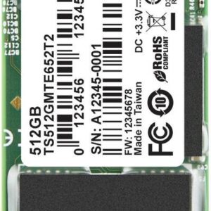 Transcend MTE652T2 - SSD - 512GB - intern - M.2 2280 (doppelseitig) - PCIe 3,1 x4 (NVMe) (TS512GMTE652T2)