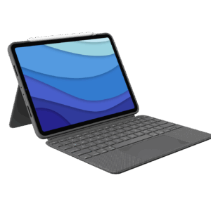 Logitech Combo Touch, KeyboardDock für Apple iPad Pro 27,90cm (11") 2020 / 2021, grau, DE (920-010142)