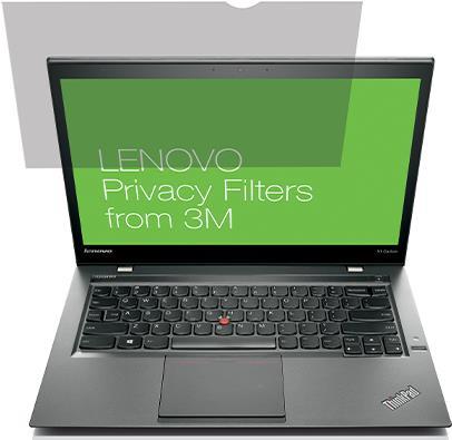Lenovo - Blickschutzfilter für Notebook - entfernbar - klebend - 35,6 cm (14") - für ThinkPad T14 Gen 3 21AH, X1 Carbon Gen 10 21CB, 21CC, X1 Carbon Gen 9 20XW, 20XX (4XJ1D33268)