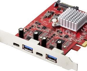Renkforce RF-4679642 2+2 Port USB 3.2 Gen 2 Controllerkarte USB 3.2 Gen 2, USB-C™ PCIe (RF-4679642)