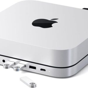 Satechi ST-ABHFS Type-C Aluminium Stand & Hub - Dockingstation - USB-C - für Apple Mac mini (Ende 2018, Ende 2020) (ST-ABHFS)