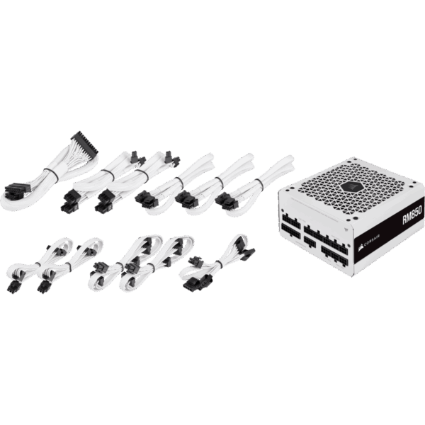 CORSAIR RM White Series RM850 - Netzteil (intern) - ATX12V 2,4 - EPS12V - 80 PLUS Gold - Wechselstrom 100-240 V - 850 Watt - Europa - weiß (CP-9020232-EU)