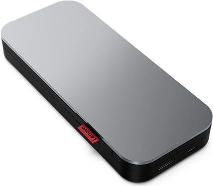 Lenovo Go USB-C Laptop - Powerbank - 1 x Batterie - Lithium-Polymer - 20000 mAh - 74 Wh - Thunder Black - für 14e Chromebook Gen 2, ThinkPad E14 Gen 3, T14s Gen 2, T15g Gen 2, X13 Gen 2, Yoga 7 14