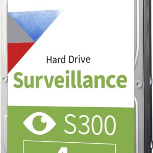 Toshiba S300 Surveillance - Festplatte - 4TB - intern - 3.5" (8,9 cm) - SATA 6Gb/s - 5400 U/min - Puffer: 128MB (HDWT840UZSVA)