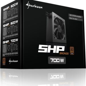 Sharkoon SHP Bronze - Netzteil (intern) - ATX12V 2.3 - 80 PLUS Bronze - Wechselstrom 100-240 V - 700 Watt - aktive PFC - Schwarz