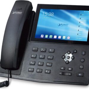 PLANET High Definition Touch Color - IP-Konferenztelefon - Tasten - Berührung - Schwarz - G.711a,G.711u,G.722,G.729ab,OPUS,iLBC - Gigabit Ethernet - Mikro-USB (ICF-1900)