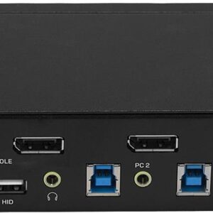 Lindy - KVM-/Audio-/USB-Switch - 2 x KVM/Audio/USB - 1 lokaler Benutzer - Desktop (39312)