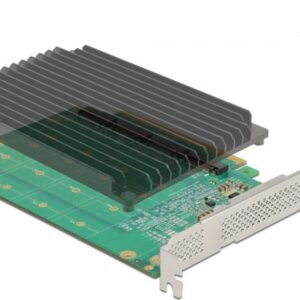 Delock PCI Express x16 Card to 4 x internal NVMe M.2 Key M - Bifurcation - Speicher-Controller - M.2 - M.2 NVMe Card - PCIe 4,0 x16 (90054)