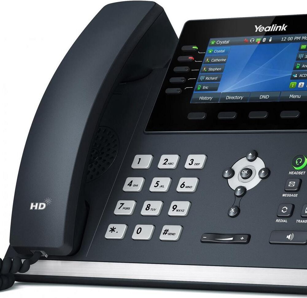 Yealink SIP-T46U - VoIP-Telefon mit Rufnummernanzeige - dreiweg Anruffunktion - SIP, SIP v2 - 16 Zeilen (SIP-T46U)