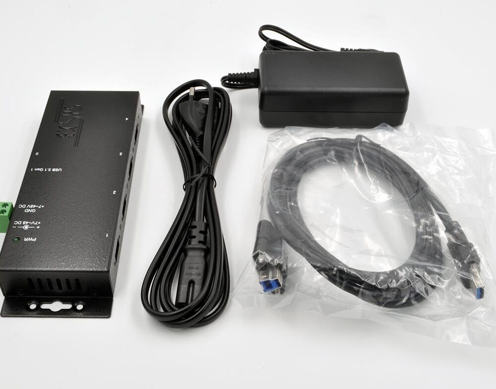 EXSYS EX-1183HMVS-2 Schnittstellen-Hub USB 3.2 Gen 1 (3.1 Gen 1) Type-B 5000 Mbit/s Schwarz (EX-1183HMVS-2)