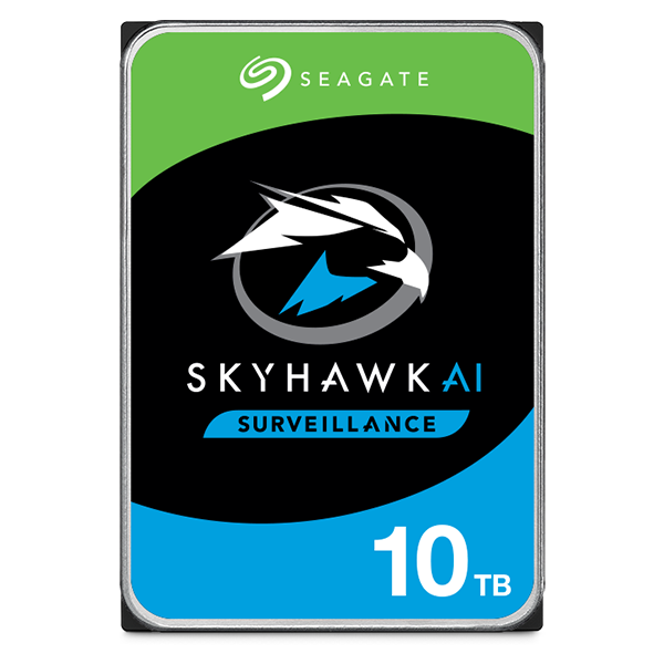 Seagate SkyHawk AI ST10000VE001 - Festplatte - 10TB - intern - 3.5" (8,9 cm) - SATA 6Gb/s - 7200 U/min - Puffer: 256MB (ST10000VE001)