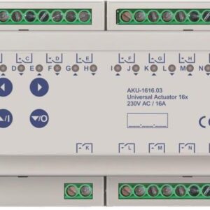 MDT AKU-1616.03 Universalaktor 16fach 8TE REG 16A 230VAC 100ÂµF 15EVG (AKU-1616.03)