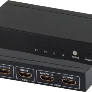 S/CONN maximum connectivity HDMI Verteiler, 1 x IN 4 x OUT mit Netzteil, 4K2K, 3D, VER1.4 (05-03004)