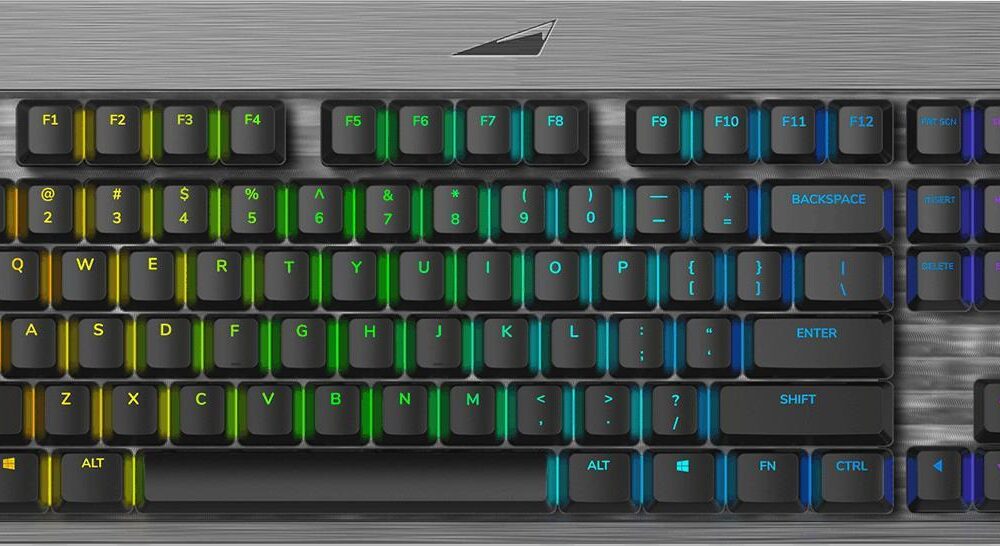 Mountain Everest Core - Tastatur - Hintergrundbeleuchtung - USB-C - QWERTZ - Deutsch - Tastenschalter: CHERRY MX Red - gunmetal-grau (MG-EVK2G-CR1-DE)