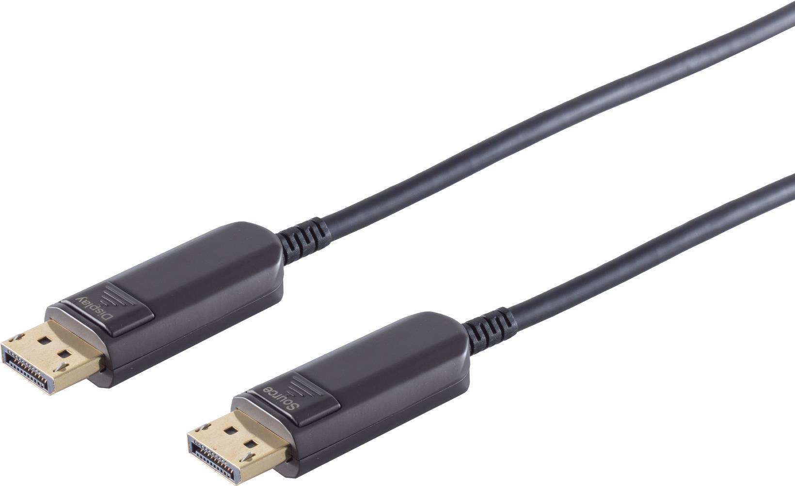 S/CONN maximum connectivity Optisches Displayport Kabel, 8K, 10,0m (30-15075)