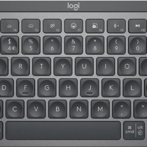 Logitech MX Keys Mini - Tastatur - hinterleuchtet - kabellos - Bluetooth - QWERTY - US International - Graphite (920-010498)
