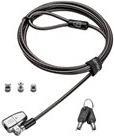 Kensington ClickSafe 2,0 3-in-1 Keyed Laptop Lock - Master Keyed - Sicherheitskabelschloss - 1,8 m (K68108EUM)