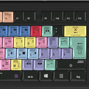 Logickeyboard LKB-PPROCC-A2PC-DE Tastatur USB QWERTZ Deutsch Schwarz (LKB-PPROCC-A2PC-DE)