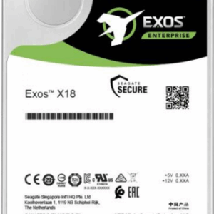 Seagate Exos X18 ST10000NM014G - Festplatte - verschlüsselt - 10TB - intern - SAS 12Gb/s - 7200 U/min - Puffer: 256MB - Self-Encrypting Drive (SED) (ST10000NM014G)