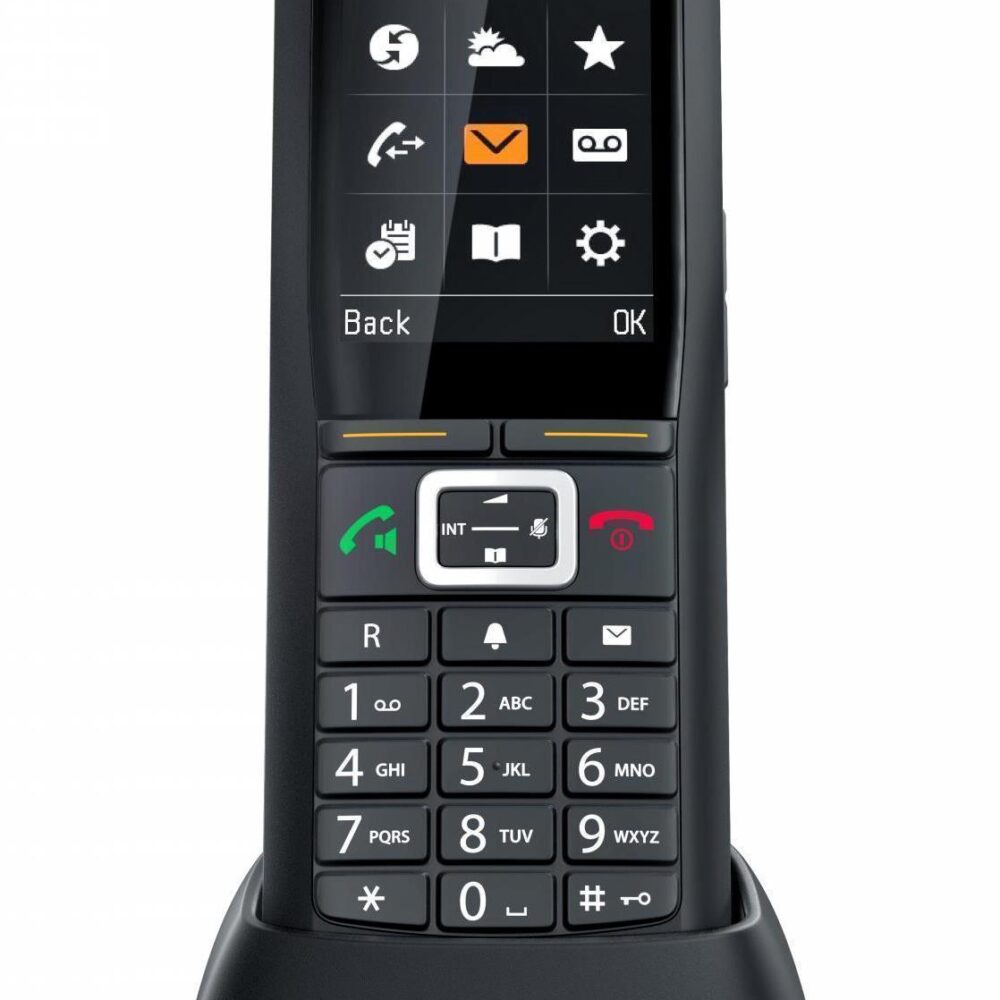 Gigaset R700H Pro - Schnurloses Erweiterungshandgerät - mit Bluetooth-Schnittstelle - DECTGAPCAT-iq - Schwarz (S30852-H2976-R102)