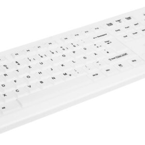 CHERRY AK-C8100F-FUS-W/GE Tastatur RF Wireless QWERTZ Deutsch Weiß (AK-C8100F-FUS-W/GE)