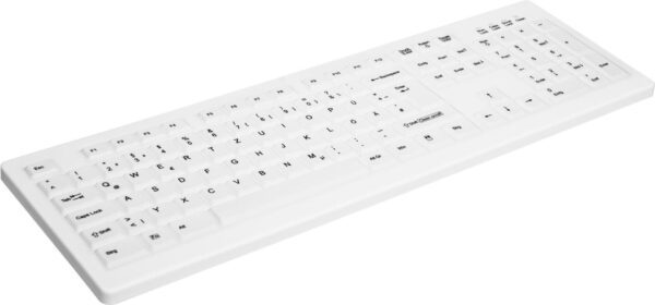 CHERRY AK-C8100F-FUS-W/GE Tastatur RF Wireless QWERTZ Deutsch Weiß (AK-C8100F-FUS-W/GE)