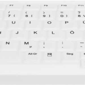 CHERRY Active Key MedicalKey AK-C7000 - Tastatur - kabellos - 2,4 GHz - Deutsch - weiß (AK-C7000F-FU1-W/GE)