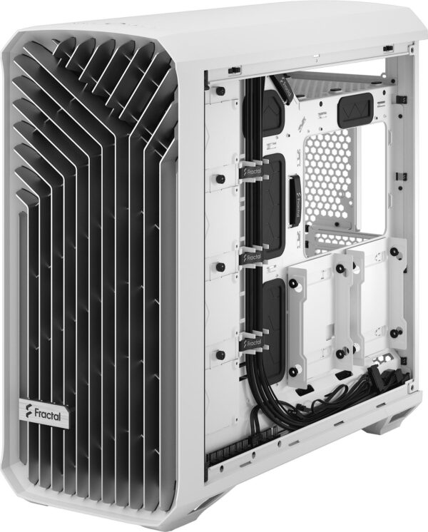 Fractal Design Torrent - Tower - Erweitertes ATX - Seitenteil mit Fenster (gehärtetes Glas) - keine Spannungsversorgung (ATX) - weiß - USB/Audio (FD-C-TOR1A-03)