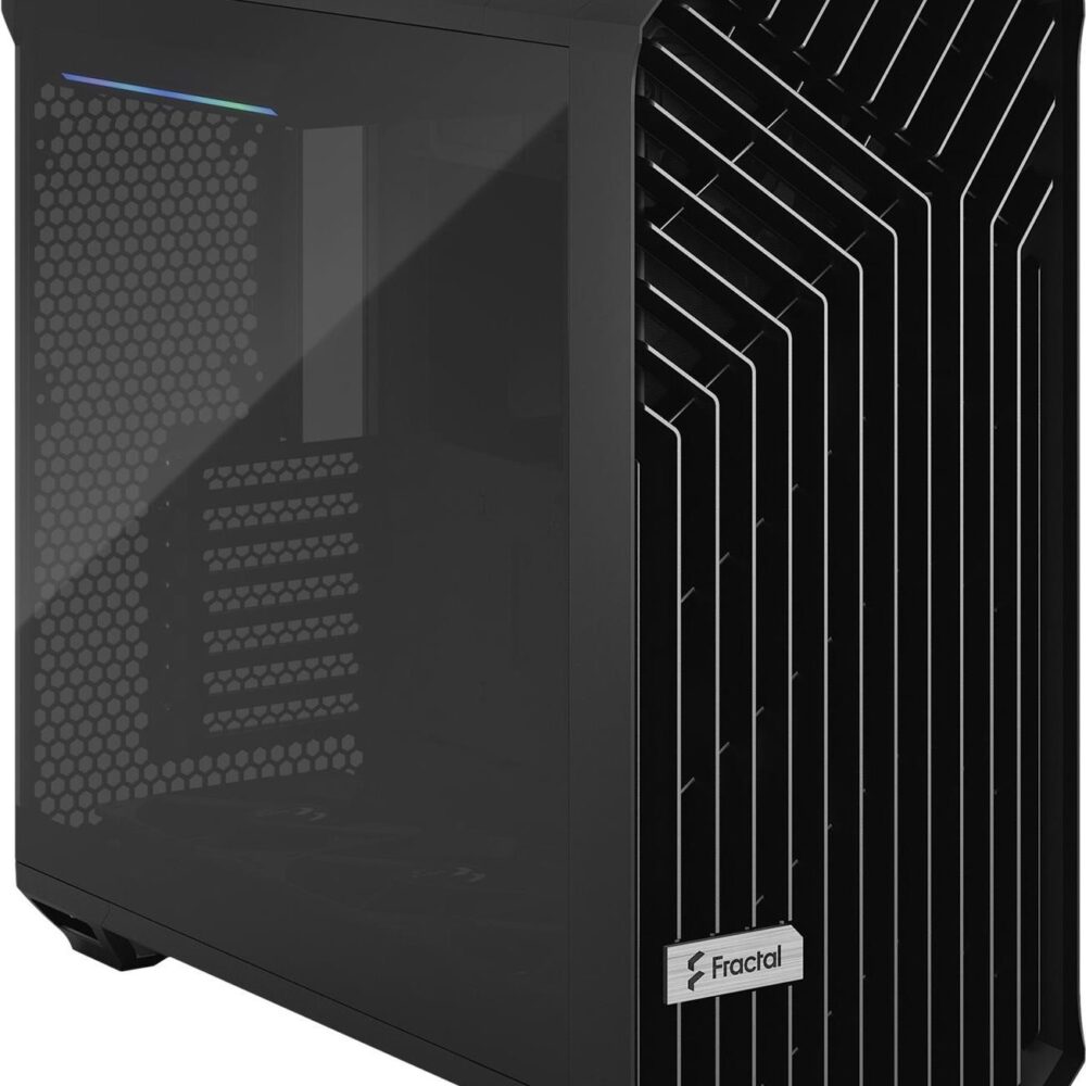Fractal Design Torrent - Tower - E-ATX - Seitenteil mit Fenster (gehärtetes Glas) - keine Spannungsversorgung (ATX) - Schwarz - USB/Audio (FD-C-TOR1A-06)