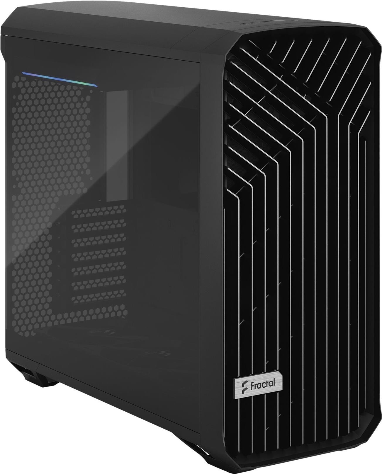 Fractal Design Torrent - Tower - E-ATX - Seitenteil mit Fenster (gehärtetes Glas) - keine Spannungsversorgung (ATX) - Schwarz - USB/Audio (FD-C-TOR1A-06)