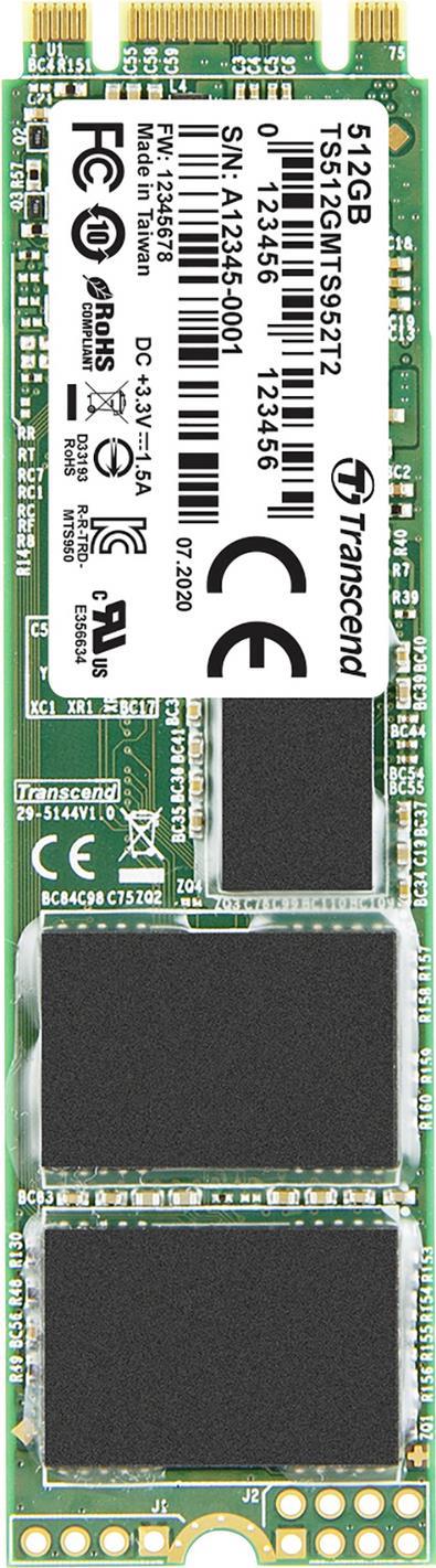 Transcend MTS952T2 - SSD - 512 GB - intern - M.2 2280 (doppelseitig) - SATA 6Gb/s
