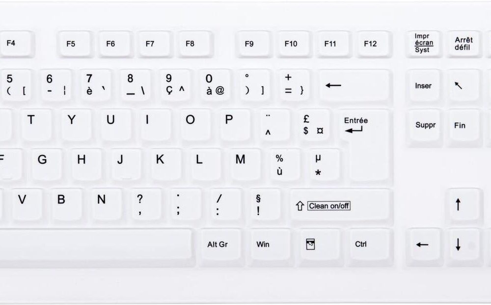 CHERRY AK-C8100F-FU1-W/FR Tastatur RF Wireless AZERTY Französisch Weiß (AK-C8100F-FU1-W/FR)