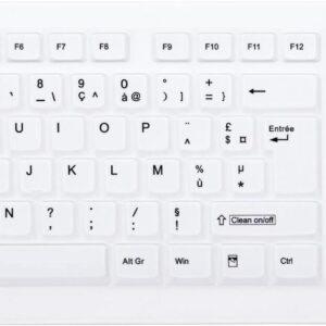 CHERRY AK-C8100F-FU1-W/FR Tastatur RF Wireless AZERTY Französisch Weiß (AK-C8100F-FU1-W/FR)