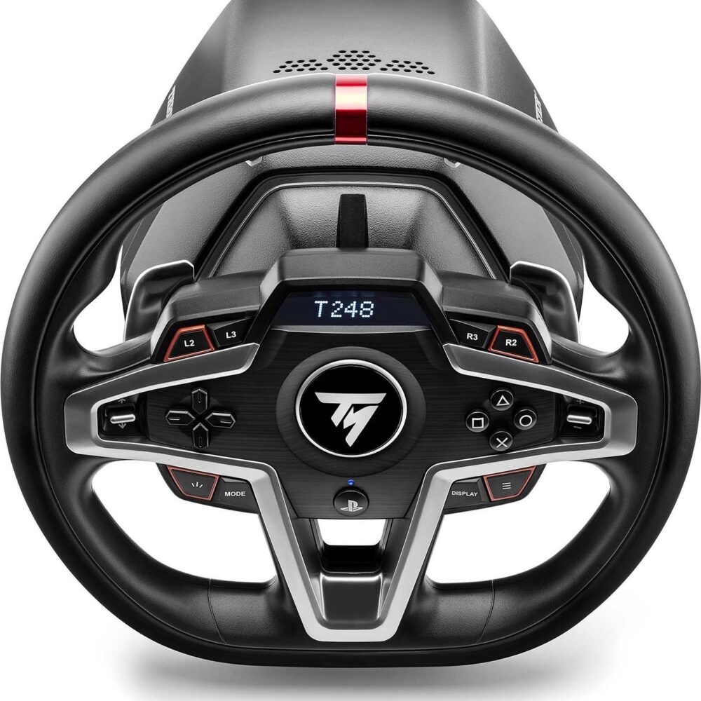 Thrustmaster T248 PS Licence off.PS5 compat.PS4 et PC.Force Feedback Ecran LCD 25 bts Pedalier magnétique 4160783 - Rennrad - 5,7 kg - PS5 - PS4 - PC - Racing games such as Gran Turismo Sport - F1 2020 - F1 2021 - DiRT 5 - Wreckfest - iRacing - Assetto... - 5,7 kg (4160783)