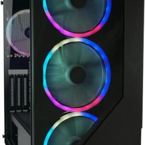 LC Power Gaming 803B Shaded_X - MDT - ATX - ohne Netzteil - Schwarz - USB/Audio