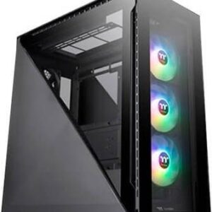 Thermaltake Divider 500 TG ARGB - MDT - ATX - Seitenteil mit Fenster (gehärtetes Glas) - keine Spannungsversorgung (PS/2) - Schwarz - USB/Audio
