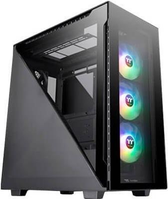 Thermaltake Divider 500 TG ARGB - MDT - ATX - Seitenteil mit Fenster (gehärtetes Glas) - keine Spannungsversorgung (PS/2) - Schwarz - USB/Audio