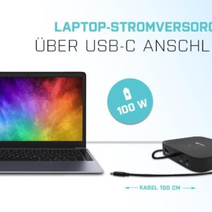 i-tec USB-C HDMI DP Docking Station with Power Delivery 100 W - Verkabelt - USB 3.2 Gen 1 (3.1 Gen 1) Type-C - 100 W - 3,5 mm - 10,100,1000 Mbit/s - Schwarz (C31HDMIDPDOCKPD)