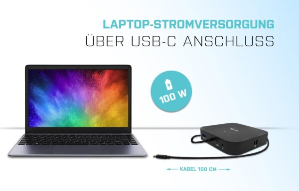 i-tec USB-C HDMI DP Docking Station with Power Delivery 100 W - Verkabelt - USB 3.2 Gen 1 (3.1 Gen 1) Type-C - 100 W - 3,5 mm - 10,100,1000 Mbit/s - Schwarz (C31HDMIDPDOCKPD)