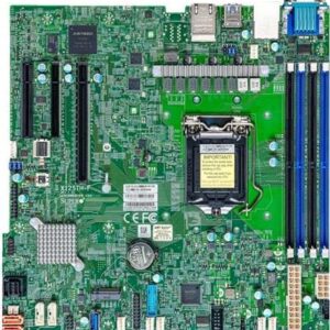Super Micro SUPERMICRO X12STH-F - Motherboard - micro ATX - LGA1200-Sockel - C256 Chipsatz - USB 3,2 Gen 1 - 2 x Gigabit LAN - Onboard-Grafik (MBD-X12STH-F-B)