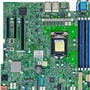Super Micro SUPERMICRO X12STH-LN4F - Motherboard - micro ATX - LGA1200-Sockel - C256 Chipsatz - USB 3,2 Gen 1 - 4 x Gigabit LAN - Onboard-Grafik (MBD-X12STH-LN4F-O)