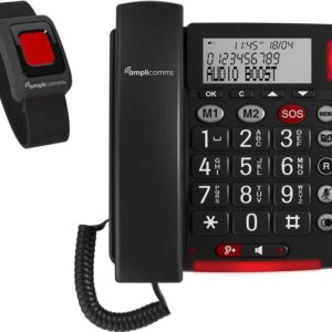 Amplicomms BigTel 50 Alarm Plus DE/FR Analog Telefon dark grey (ATL1424096)