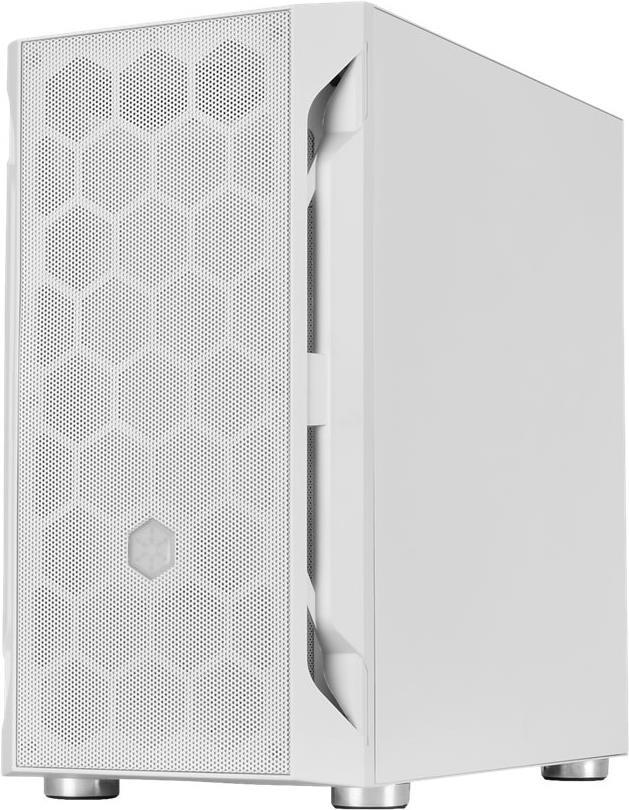 SilverStone FARA H1M - Tower - micro ATX - Seitenteil mit Fenster (gehärtetes Glas) - keine Spannungsversorgung (ATX / PS/2) - weiß - USB/Audio