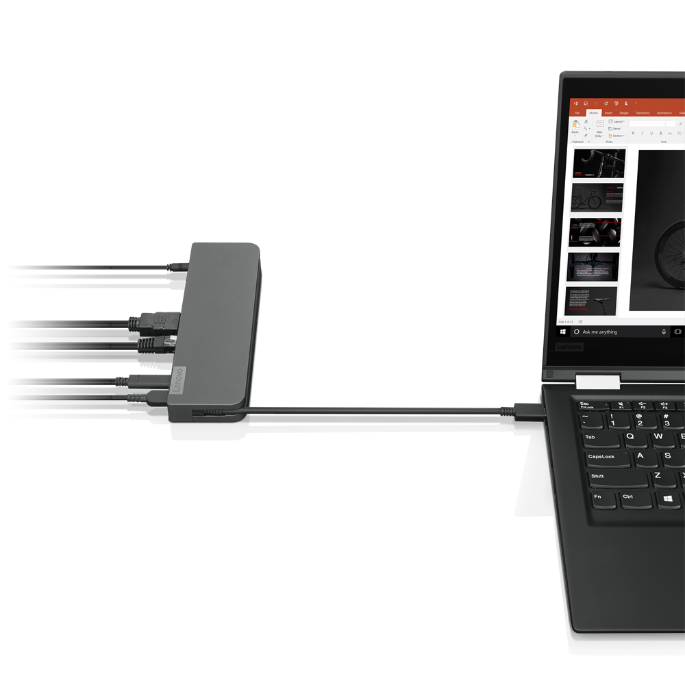 Lenovo USB-C Mini Dock - Mini-Dock - USB-C - VGA, HDMI - 1GbE - 65 Watt - Italien (40AU0065IT)