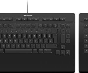 3Dconnexion Keyboard Pro with Numpad - Tastatur und Nummernfeld - USB - QWERTZ - Deutsch (3DX-700091)