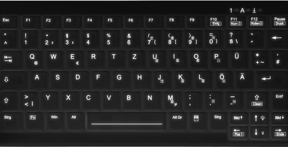 Active Key AK-C4110 Tastatur RF Wireless Deutsch Schwarz (AK-C4110F-FU1-B/GE)