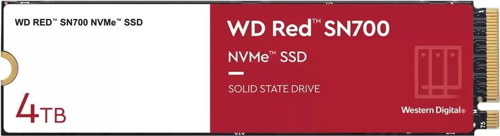 WD Red SN700 WDS400T1R0C - SSD - 4TB - intern - M.2 2280 - PCIe 3.0 x4 (NVMe) (WDS400T1R0C)