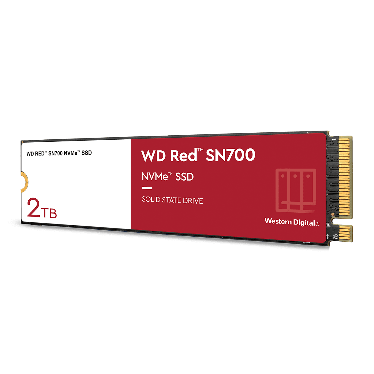 WD Red SN700 WDS200T1R0C - SSD - 2TB - intern - M.2 2280 - PCIe 3.0 x4 (NVMe) (WDS200T1R0C)